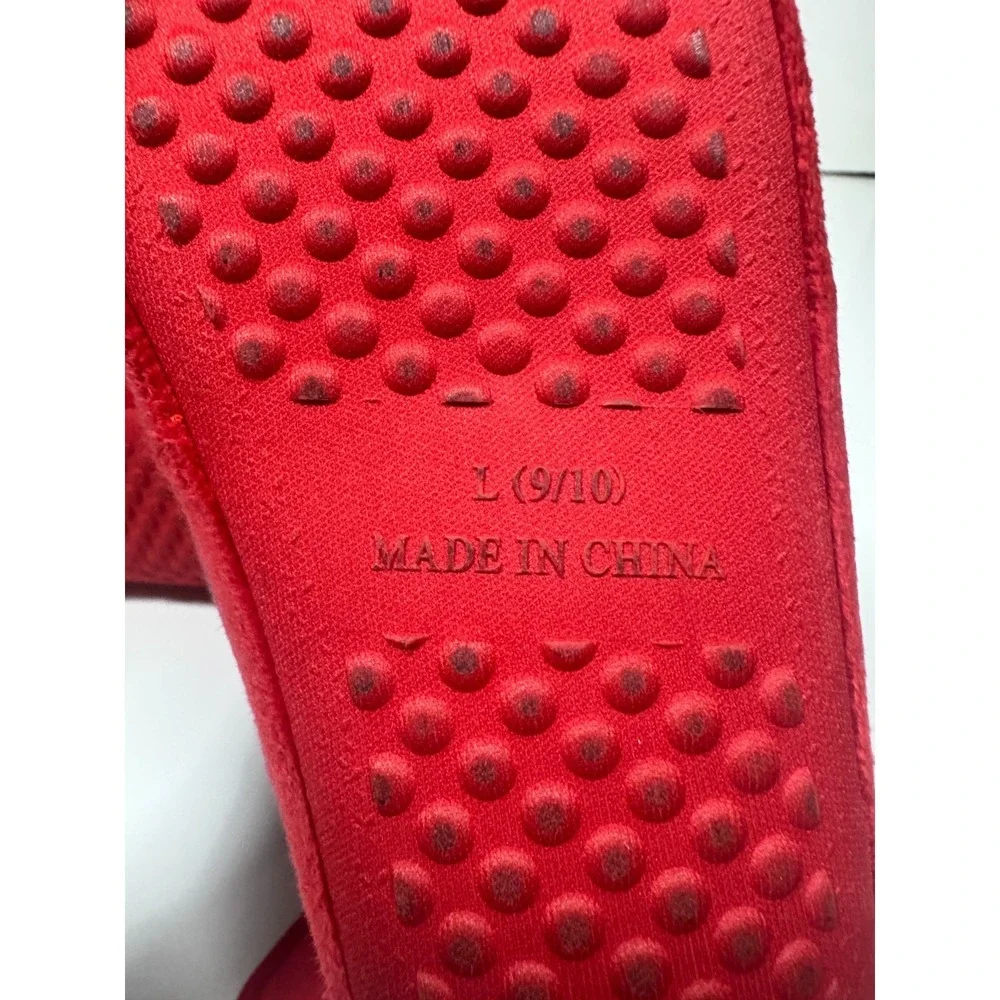 Superman Boys Shoes 9-10 Red‎ Royal Blue Round Toe Casual Slip On Caped Slipper